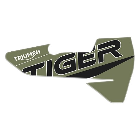 Adesivo Protetor Escapamento Compatível Tiger 900 2020 Resinado