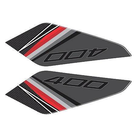 Adesivo Ninja 400 2019/20 Compatível Lateral Resinado