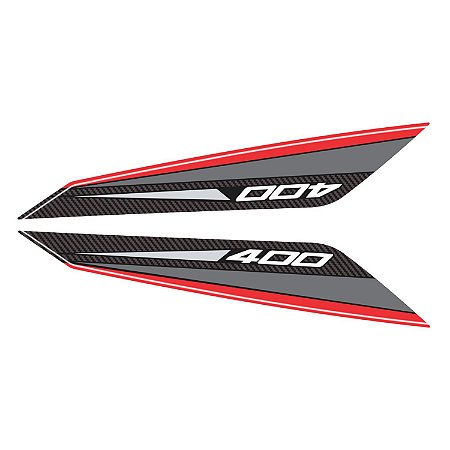 Adesivo Ninja 400 2019/20 Compatível Lateral Rabeta Resinado