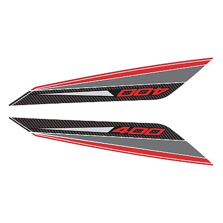 Adesivo Ninja 400 2019/20 Compatível Lateral Rabeta Resinado