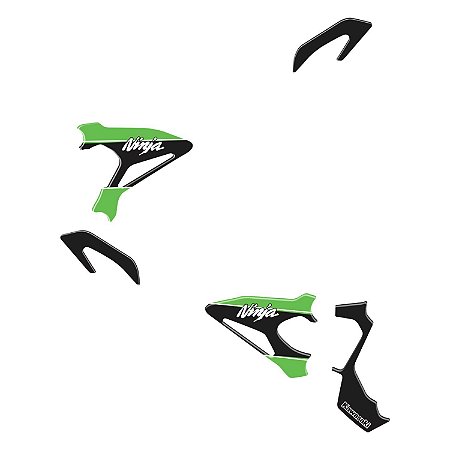 Adesivo Ninja 400 2019 - 2020 Compatível Pedaleira Resinado