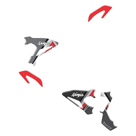 Adesivo Ninja 400 2019 - 2020 Compatível Pedaleira Resinado