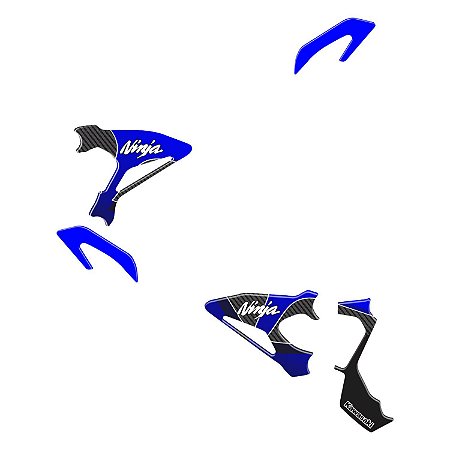 Adesivo Ninja 400 2019 - 2020 Compatível Pedaleira Resinado