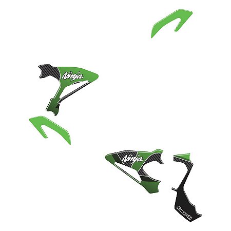 Adesivo Ninja 400 2019 - 2020 Compatível Pedaleira Resinado