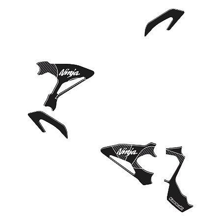 Adesivo Ninja 400 2019 - 2020 Compatível Pedaleira Resinado