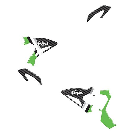 Adesivo Ninja 400 2019 - 2020 Compatível Pedaleira Resinado