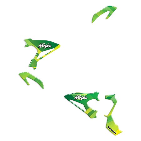Adesivo Ninja 400 2019 - 2020 Compatível Pedaleira Resinado
