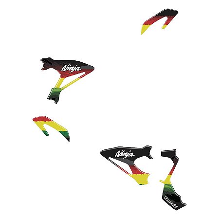 Adesivo Ninja 400 2019 - 2020 Compatível Pedaleira Resinado