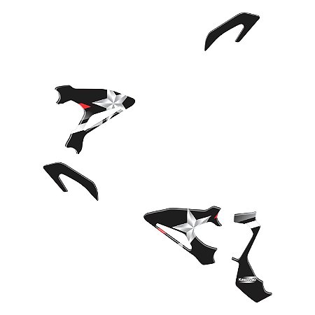 Adesivo Ninja 400 2019 - 2020 Compatível Pedaleira Resinado