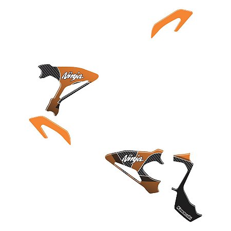 Adesivo Ninja 400 2019 - 2020 Compatível Pedaleira Resinado