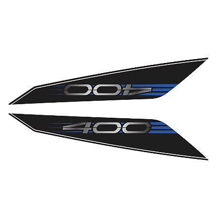 Adesivo Z-400 2020 Compatível Lateral Rabeta  Resinado