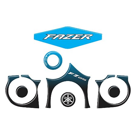 Adesivo Fz25 2017 à 2020 Compatível Kit Mesa Resinado