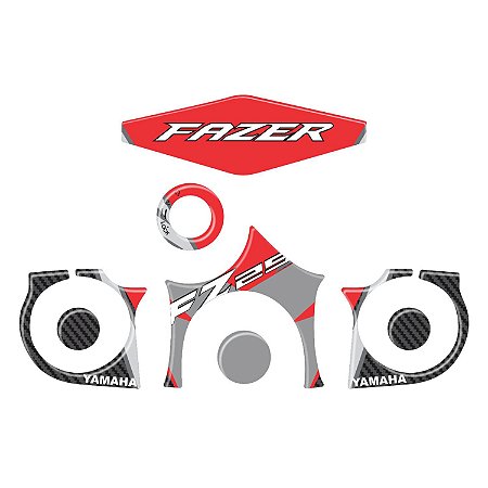 Adesivo Fz25 2017 à 2020 Compatível Kit Mesa Resinado
