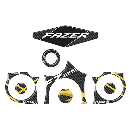 Adesivo Fz25 2017 à 2020 Compatível Kit Mesa Resinado