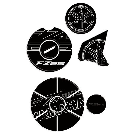 Adesivo Fz25 2017 à 2020 Compatível Motor Resinado