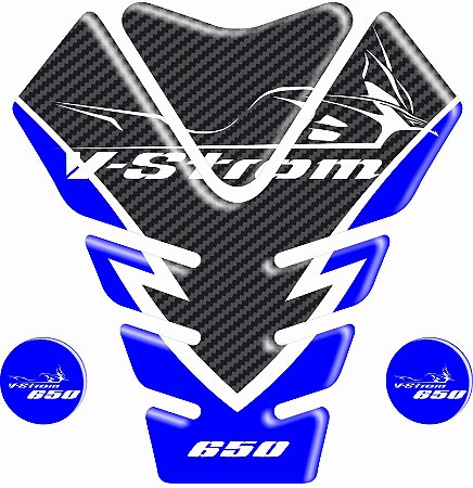 Adesivo V-Strom Compatível Tank Pad Frontal Resinado