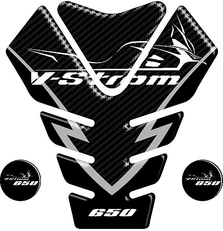 Adesivo V-Strom Compatível Tank Pad Frontal Resinado