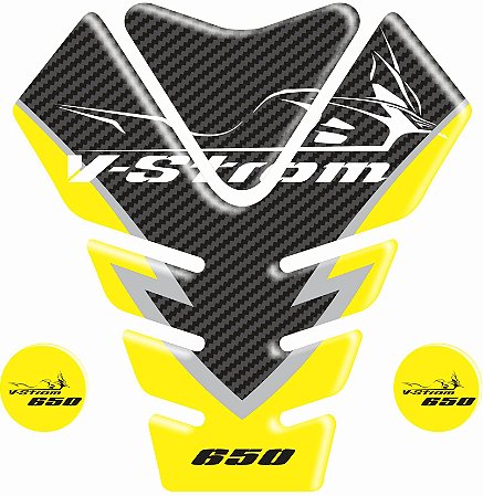 Adesivo V-Strom Compatível Tank Pad Frontal Resinado