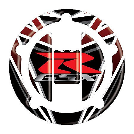 Adesivo GSX-750F Compatível Tank Pad Bocal Resinado