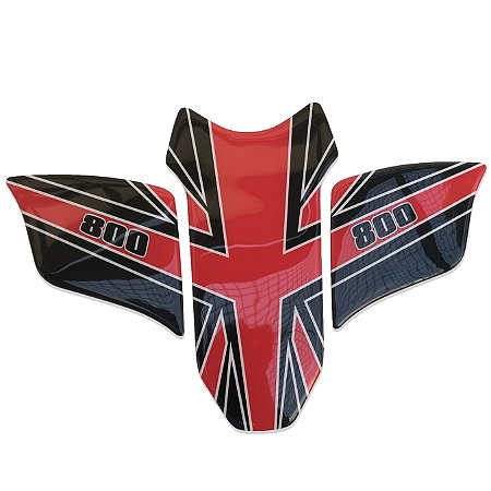 Adesivo Tiger 800 Frontal e Lateral Resinado