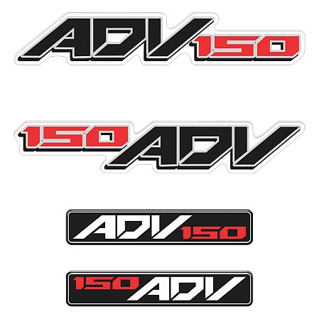 Adesivo Emblema Compatível X-adv 150 2019 à 2021 Resinado