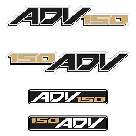 Adesivo Emblema Compatível X-adv 150 2019 à 2021 Resinado