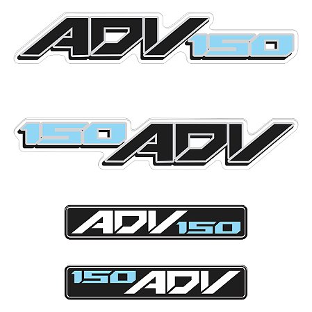 Adesivo Emblema Compatível X-adv 150 2019 à 2021 Resinado
