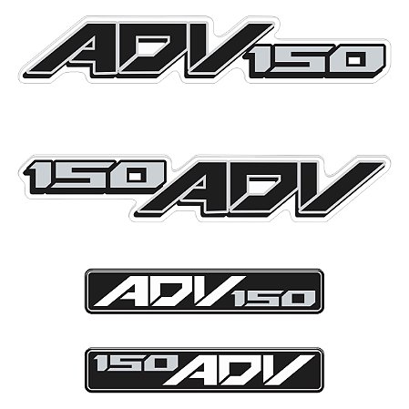 Adesivo Emblema Compatível X-adv 150 2019 à 2021 Resinado