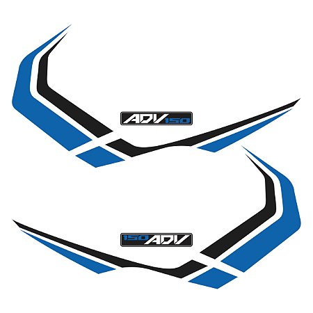 Adesivo Lateral Compatível X-adv 150 2019 à 2021 Laminado