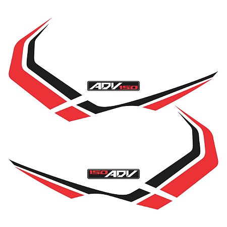 Adesivo Lateral Compatível X-adv 150 2019 à 2021 Laminado