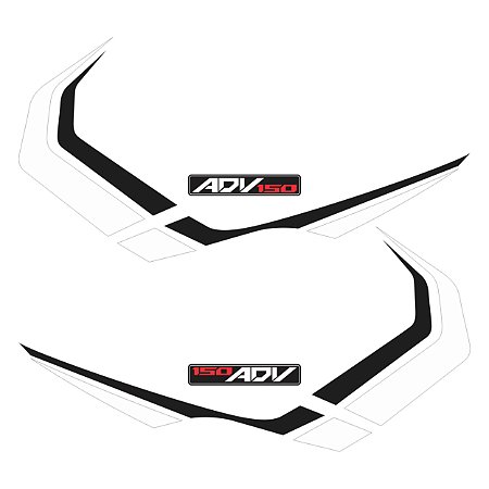 Adesivo Lateral Compatível X-adv 150 2019 à 2021 Laminado