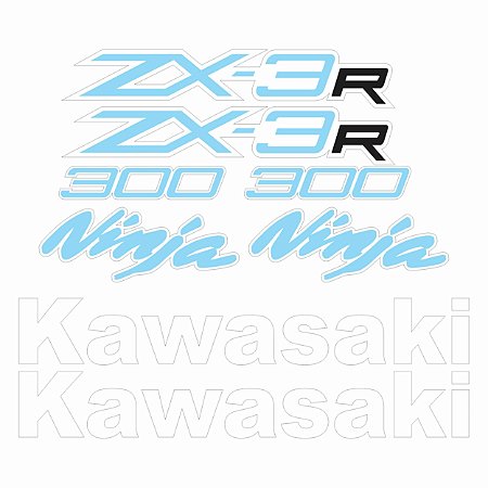 Adesivo Emblema Compatível ZX-3R 2013 à 2018 Laminado