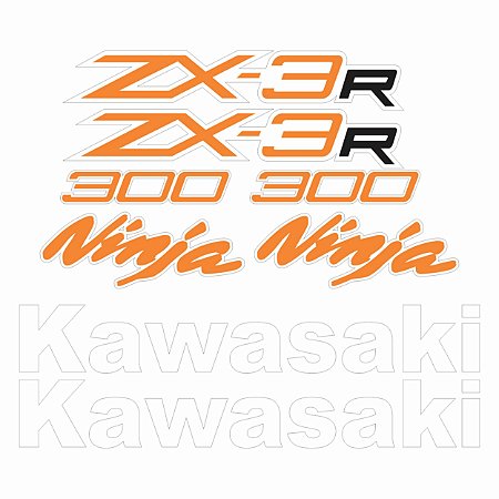 Adesivo Emblema Compatível ZX-3R 2013 à 2018 Laminado