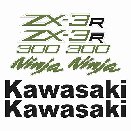 Adesivo Emblema Compatível ZX-3R 2013 à 2018 Laminado