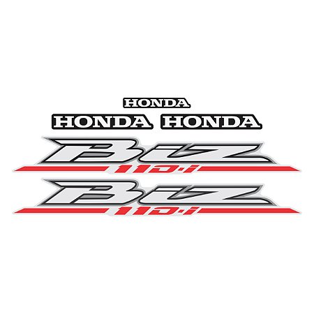 Adesivo Honda Biz 125 KS Para Lateral - Cromo Decor - Pastilhas Adesivas  Resinadas