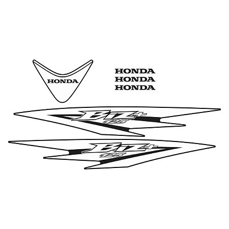 Adesivo Honda Biz 125 - Cromo Decor - Pastilhas Adesivas Resinadas