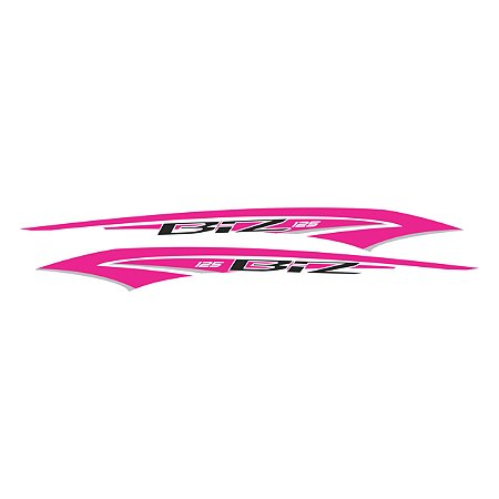 adesivo biz 125 rosa para moto 2010