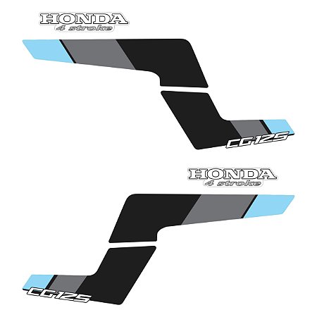 Adesivo Cg Stroke 1975 à 1987 Compatível Lateral