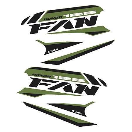 Adesivo Honda Compatível Cg Fan 125 2000 à 2008