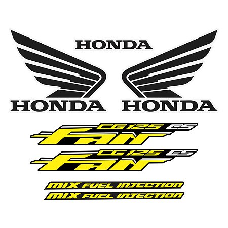 Adesivo Cg Fan 125 2010 Compatível Honda