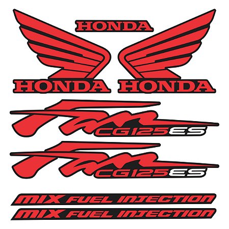 Adesivo Cg Fan 125 ES 2013 Compatível Honda