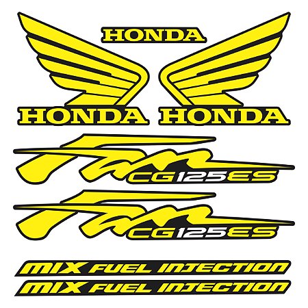 Adesivo Cg Fan 125 ES 2013 Compatível Honda