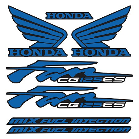 Adesivo Cg Fan 125 KS 2013 Compatível Honda
