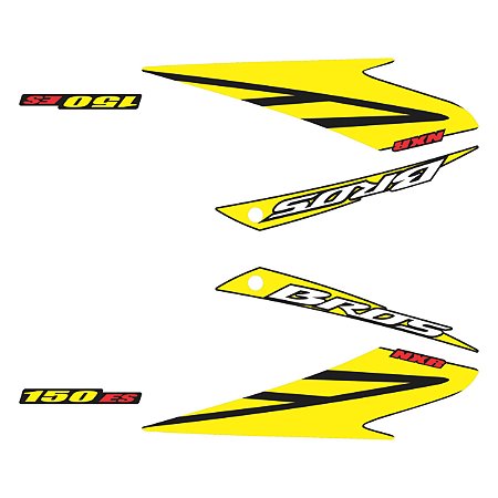 Adesivo Honda Nxr Bros 150 2008 Lateral