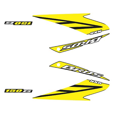Adesivo Honda Nxr Bros 150 2008 Lateral