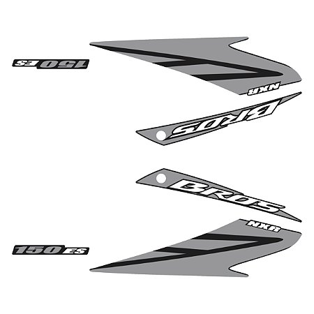 Adesivo Honda Nxr Bros 150 2008 Lateral
