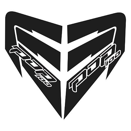 Adesivo Compatível Honda Pop 100 2010 Lateral