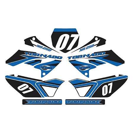 Adesivo Honda XR 250 Tornado 2018 Mod2