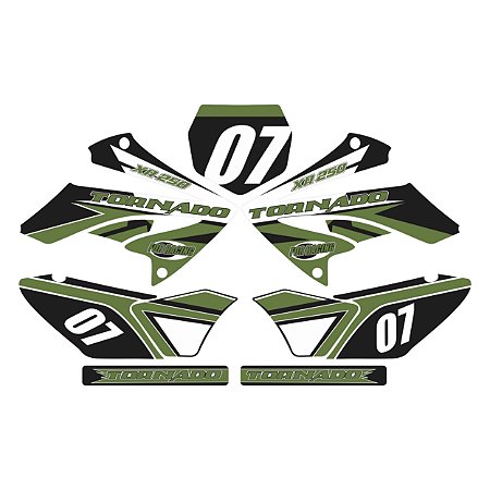 Adesivo Honda XR 250 Tornado 2018 Mod2