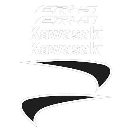 Adesivo Compatível Kawasaki ER-5 1997 a 2001